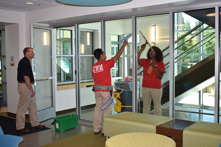 Daily Porter services would include Window and glass washing, painting walls and trim